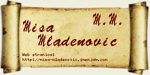 Miša Mladenović vizit kartica